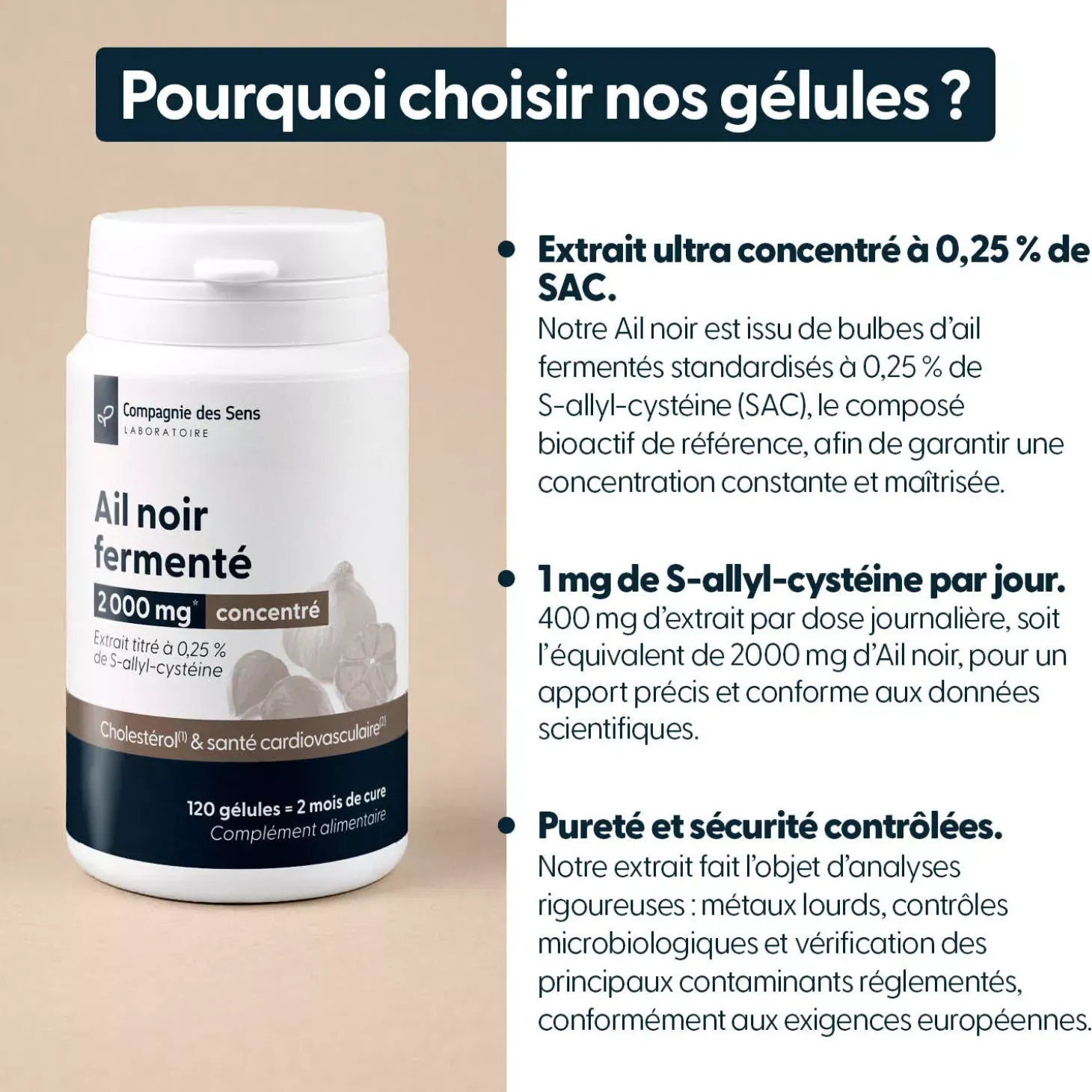 Ail noir fermenté concentré