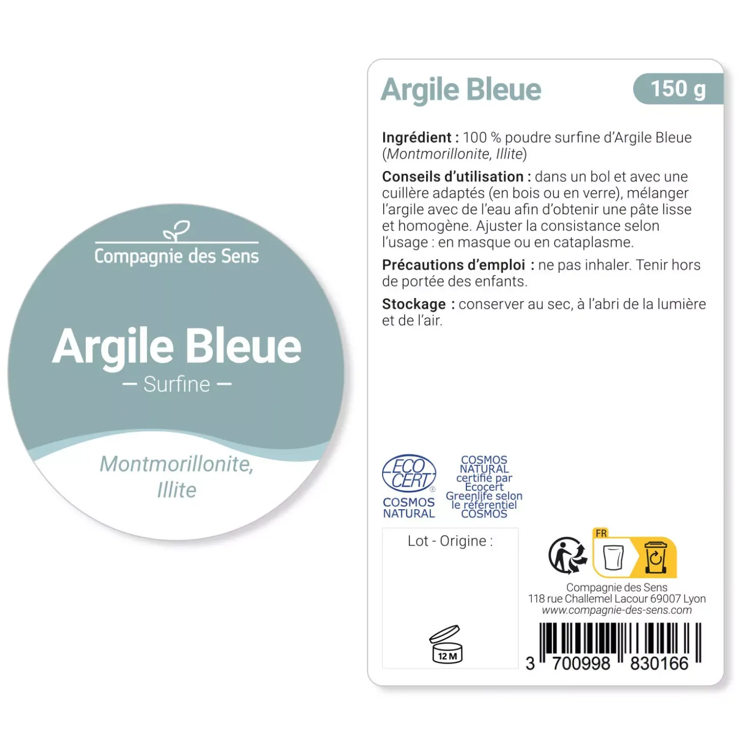 Argile Bleue Montmorillonite