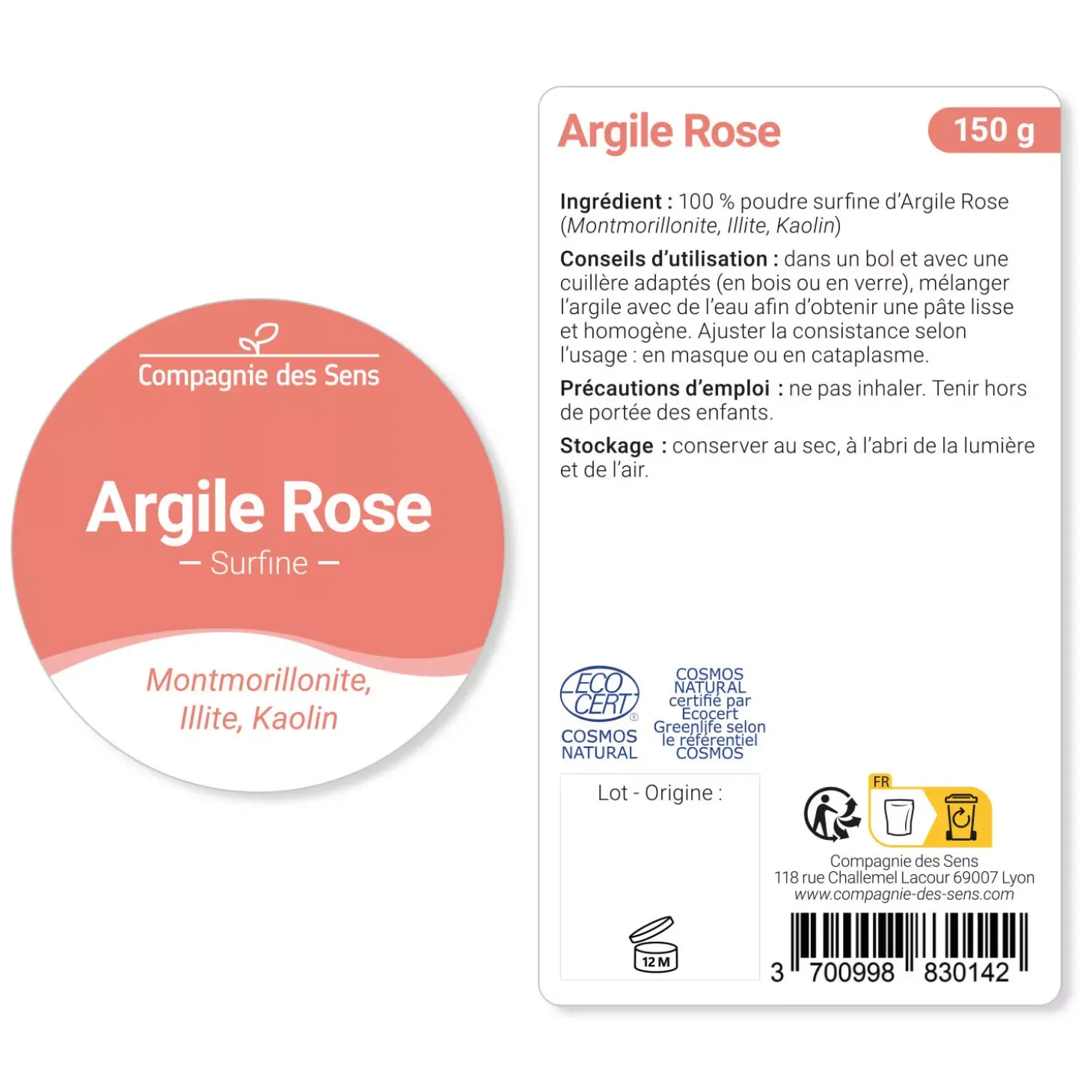 Argile Rose Montmorillonite