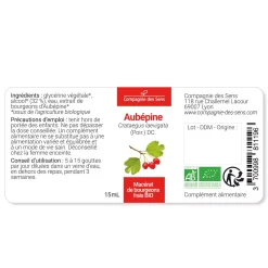 Aubépine bio (Crataegus Laevigata) – Macérat concentré de bourgeons frais