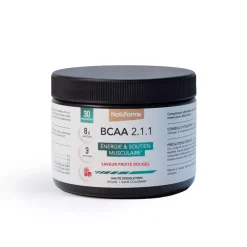 Bcaa 2:1:1 en poudre – Performance & Récupération musculaire – Enrichi en vitamines C, B6 et D3