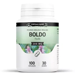 Boldo – Peumus boldus – 100 gélules de 200 mg