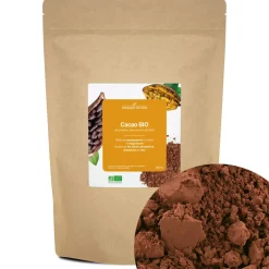 Cacao bio (en poudre, sans sucres ajoutés)