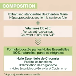 Capsules Detox Aromaboost – Aux Huiles Essentielles – 60 capsules