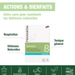 Capsules Drainage bio Oléocaps –Aux huiles essentielles– 30 capsules