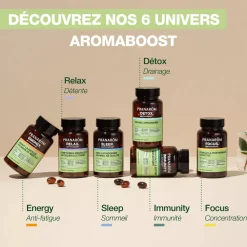 Capsules Energy Aromaboost – Aux Huiles Essentielles – 60 capsules