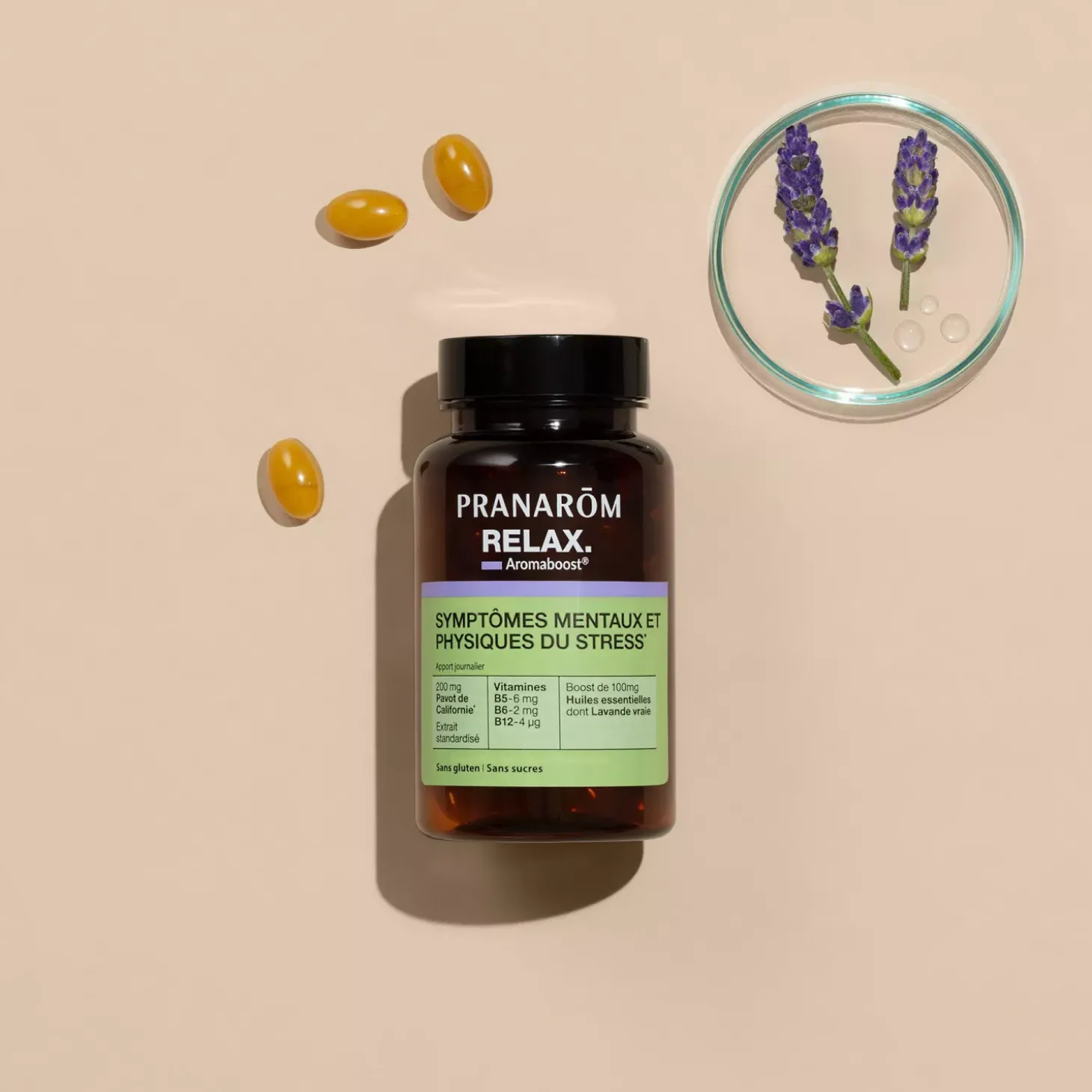 Capsules Relax Aromaboost – Aux Huiles Essentielles – 60 capsules
