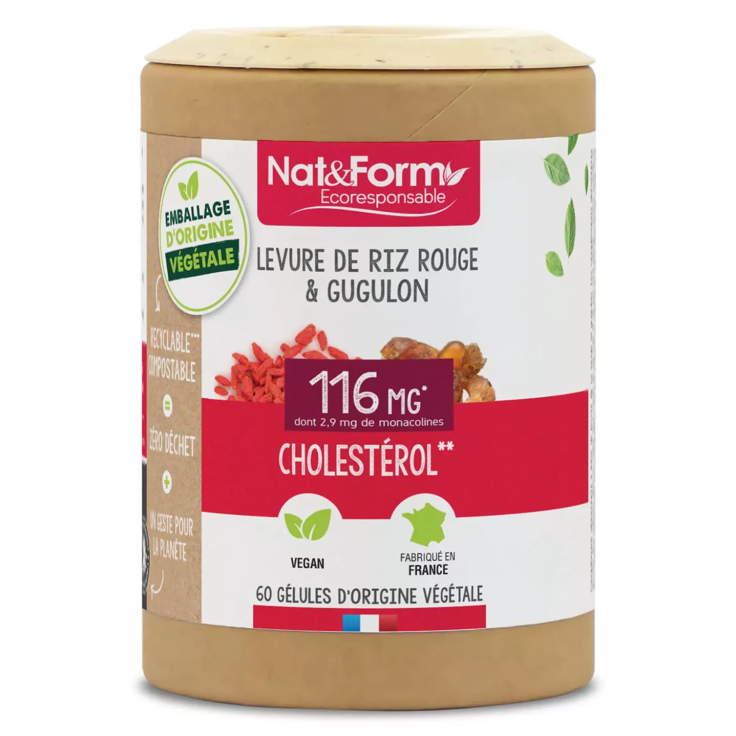Cholestérol Levure De Riz Rouge & Gugulon