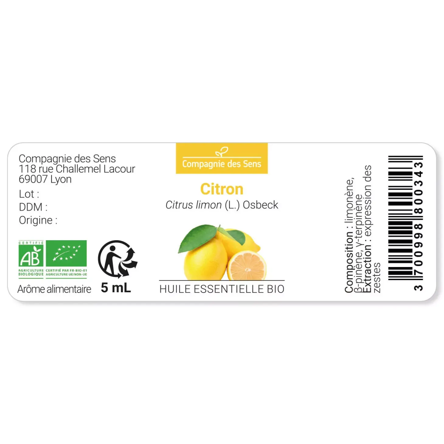 Citron (Citrus limon)