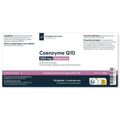 Coenzyme Q10 (Ubiquinone) 200 mg – Forme stable issue de biofermentation – Qualité pharmaceutique