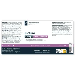 Complexe Biotine (vitamine B8) 1000 µg
