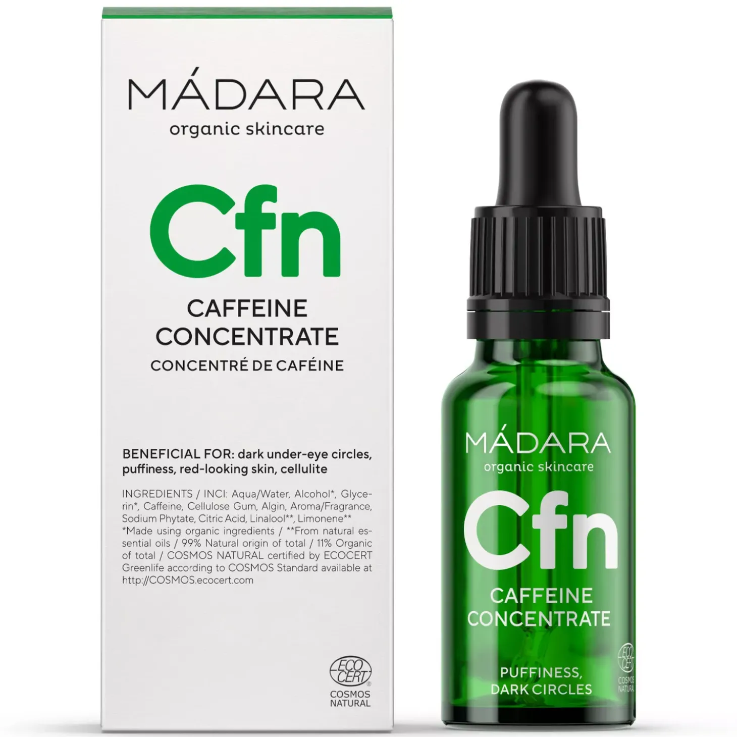 Concentré d’actif de Caféine – Réduction des poches, cellulite & rougeurs