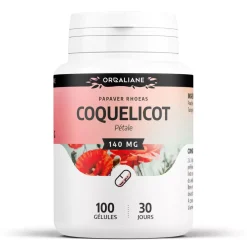Coquelicot – Papaver rhoeas – 100 gélules de 140 mg