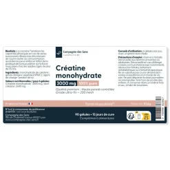 Créatine monohydrate 200 mesh 3000mg