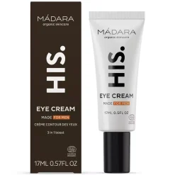Crème Contour des Yeux 3-en-1 – Cernes, rides/ridules & poches – Soin Homme – Mádara