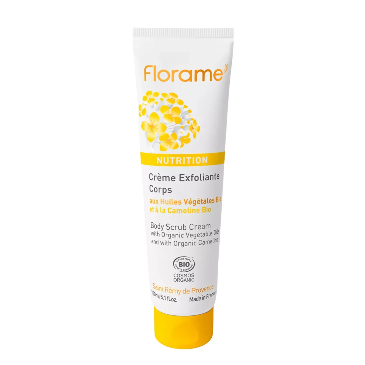 Crème Exfoliante Corps aux huiles végétales et à la Cameline bio