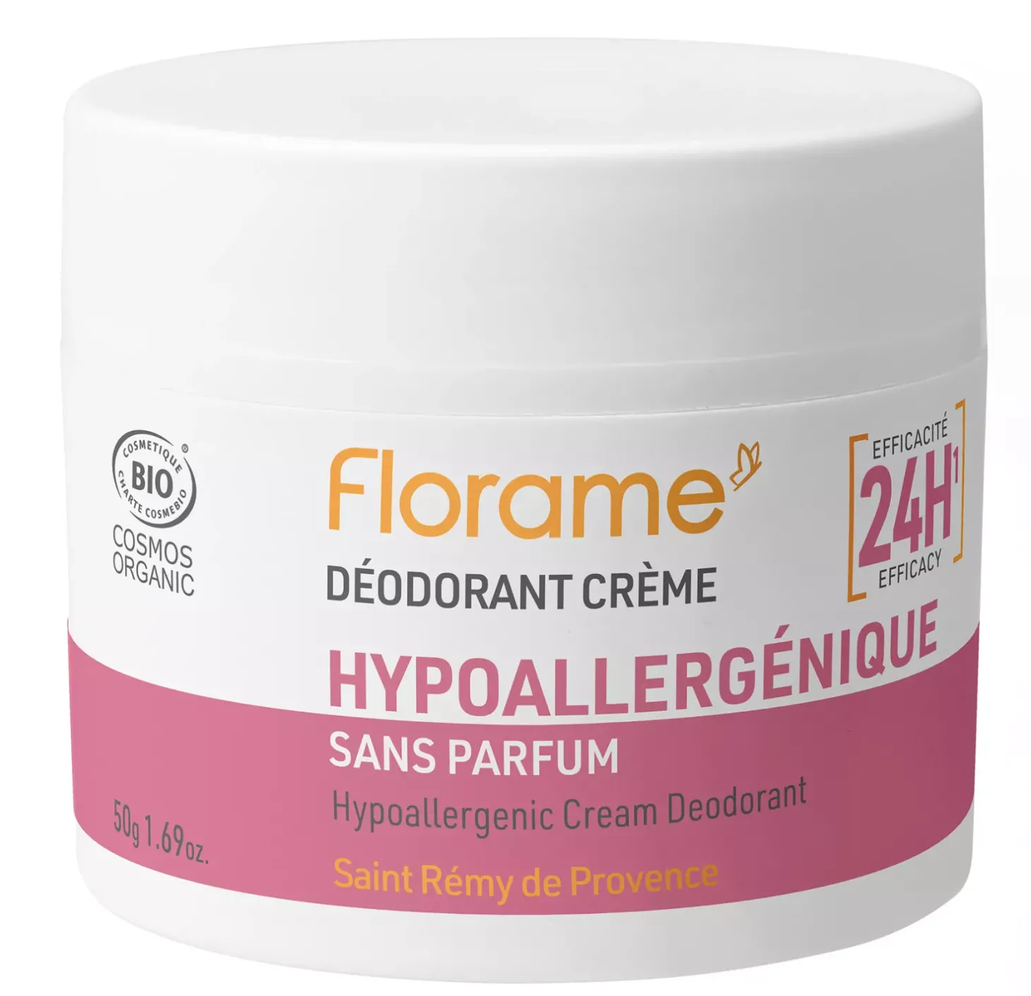 Déodorant Crème Hypoallergénique à l'Aloe Vera bio