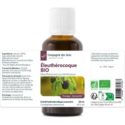 Eleuthérocoque bio (Eleutherococcus Senticosus) – Extrait hydroalcoolique concentré