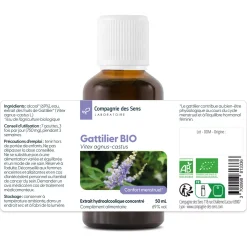 Gattilier bio (Vitex Agnus-Castus) – Extrait hydroalcoolique concentré