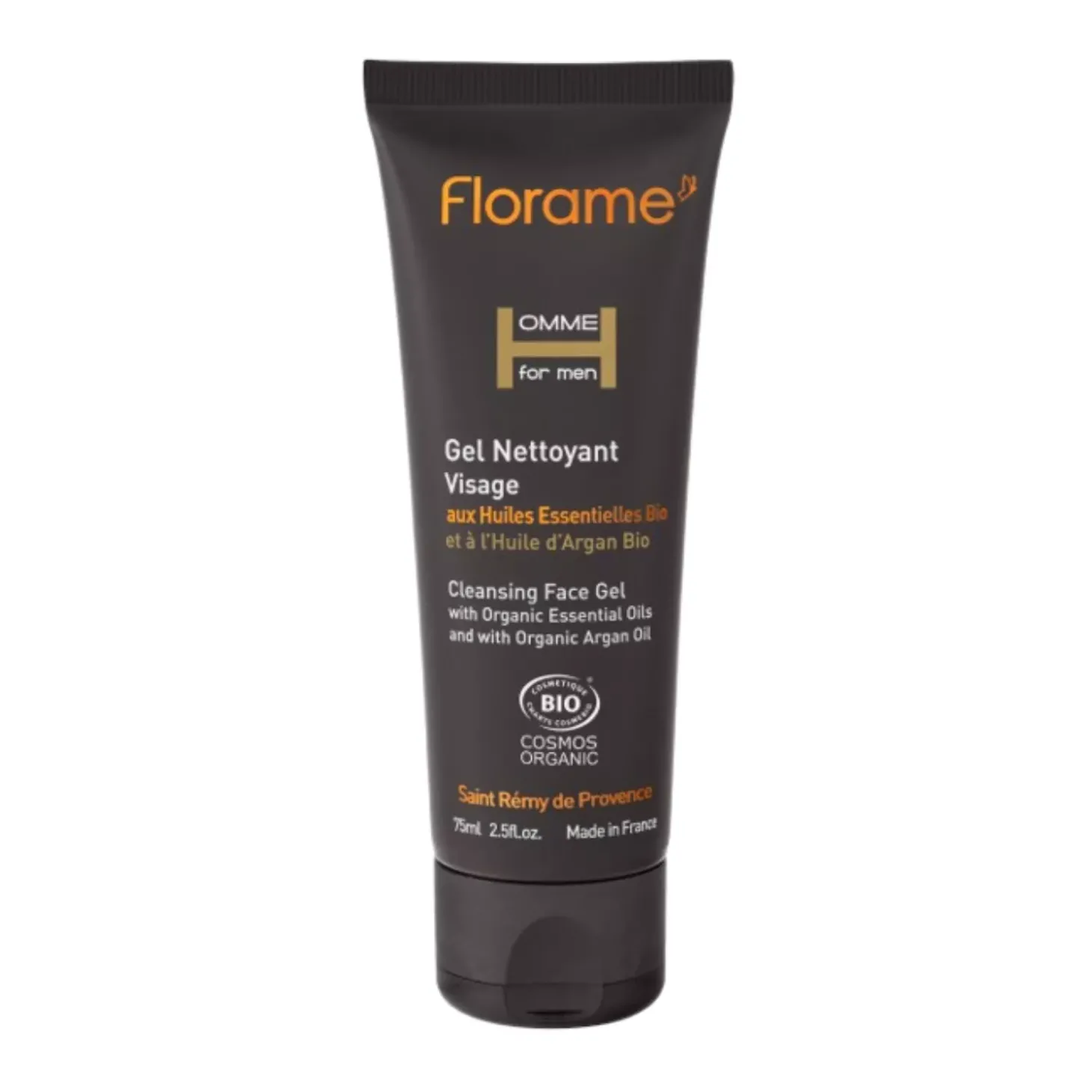 Gel Nettoyant Visage Homme bio à l'huile d'Argan