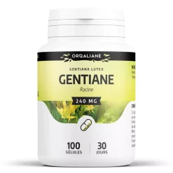 Gentiane – Gentiana lutea – 100 gélules de 240 mg