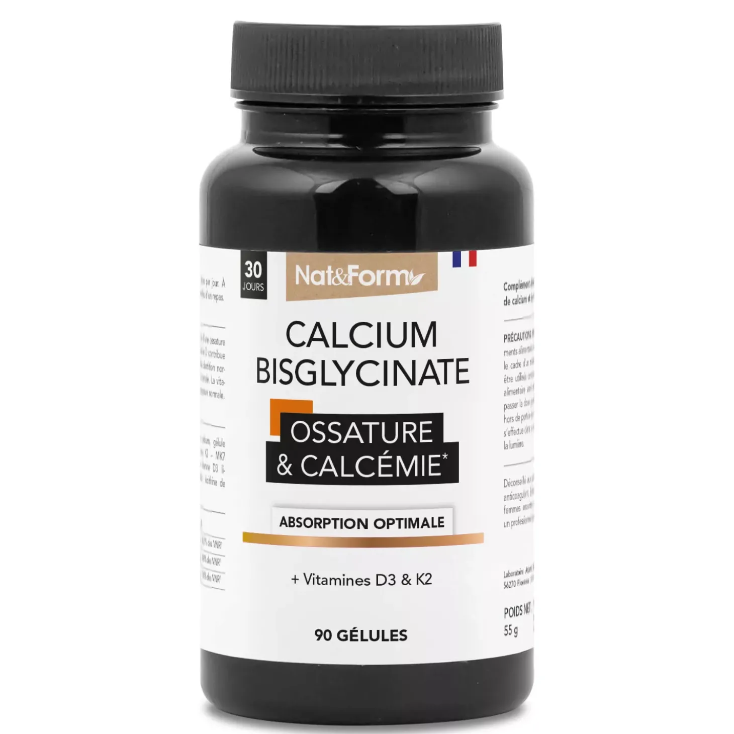 Gélules de Bisglycinate de Calcium 1500 mg