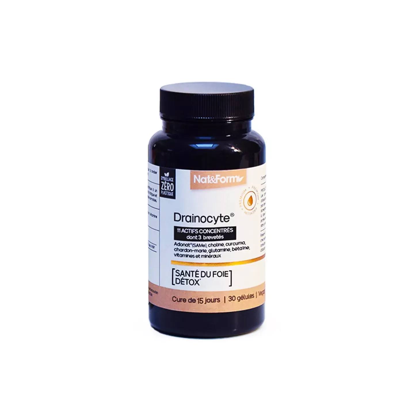 Gélules de Drainocyte® – Complexe d’actifs pour la santé du foie et la détox – 11 actifs concentrés dont 3 brevetés