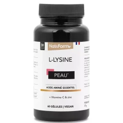 Gélules de L-Lysine de 1000 mg – Beauté de la peau – Riche en zinc et vitamine C