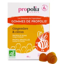 Gommes de Propolis bio au Gingembre