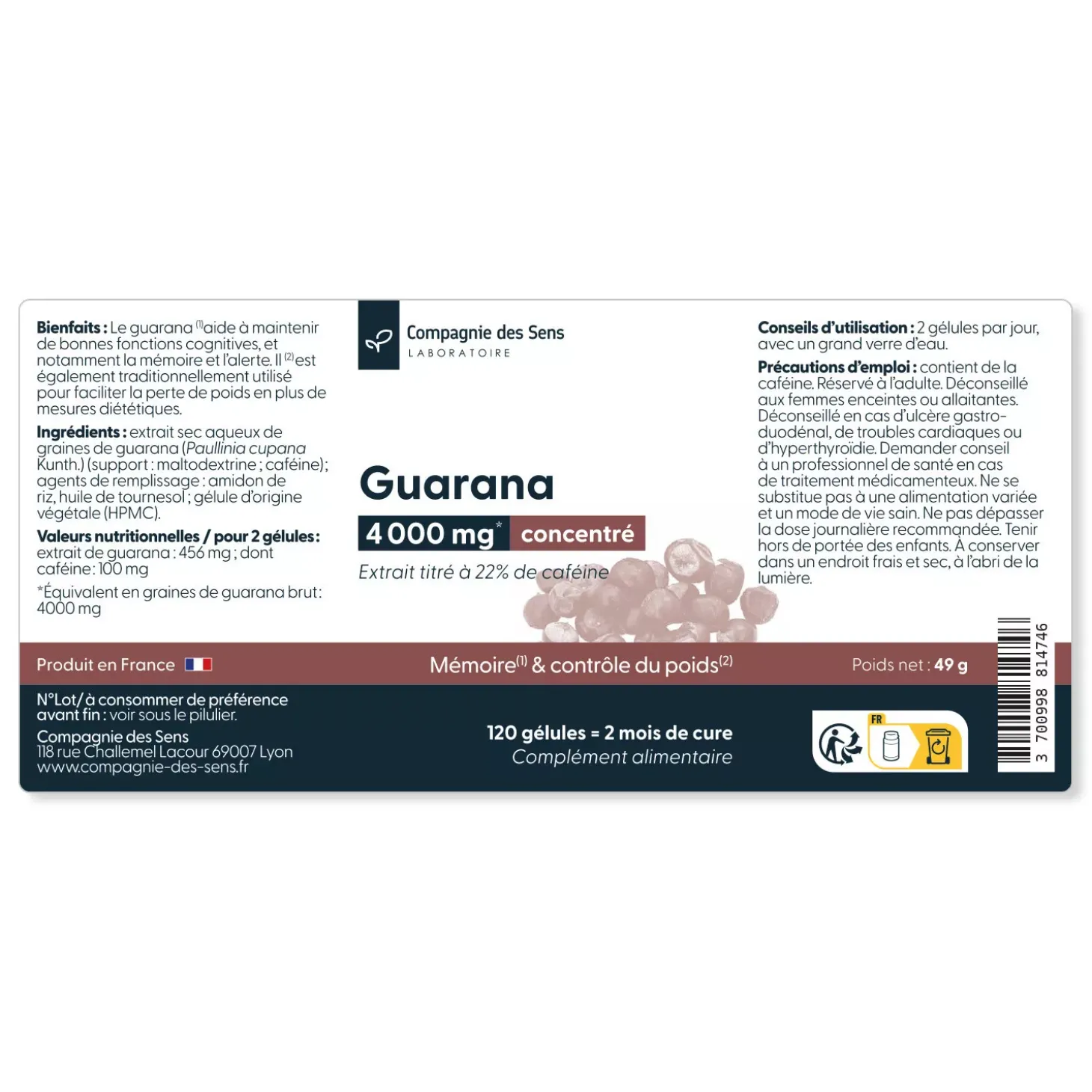 Guarana concentré
