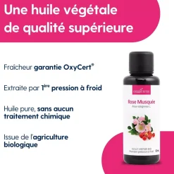 Huile de Rose Musquée du Chili bio