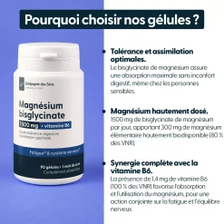 Magnésium bisglycinate 1500 mg & Vitamine B6
