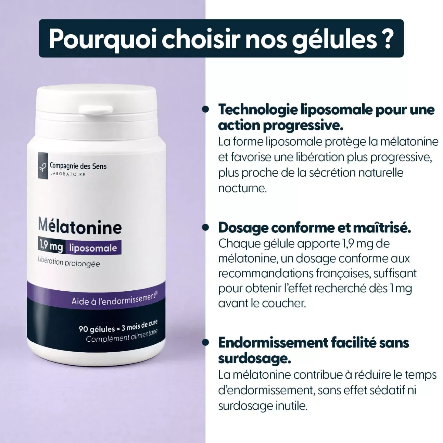 Mélatonine liposomale 1,9mg