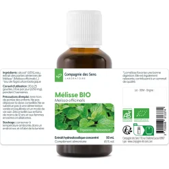 Mélisse bio (Melissa Officinalis) – Extrait hydroalcoolique concentré