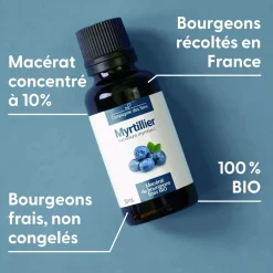 Myrtillier bio (Vaccinium Myrtillus) – Macérat concentré de bourgeons frais