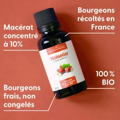 Noisetier bio (Corylus Avellana) – Macérat concentré de bourgeons frais