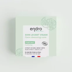 Pain dermatologique lavant purifiant Visage bio – pH neutre – Endro