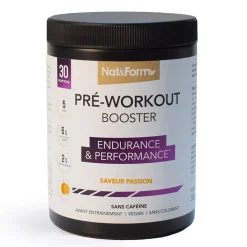 Pré-Workout Booster en poudre – Énergie & Endurance musculaire – Sans caféine, 5 actifs dosés