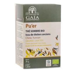 Pu’er bio – Thé Sombre de Chine – Les Jardins de Gaïa