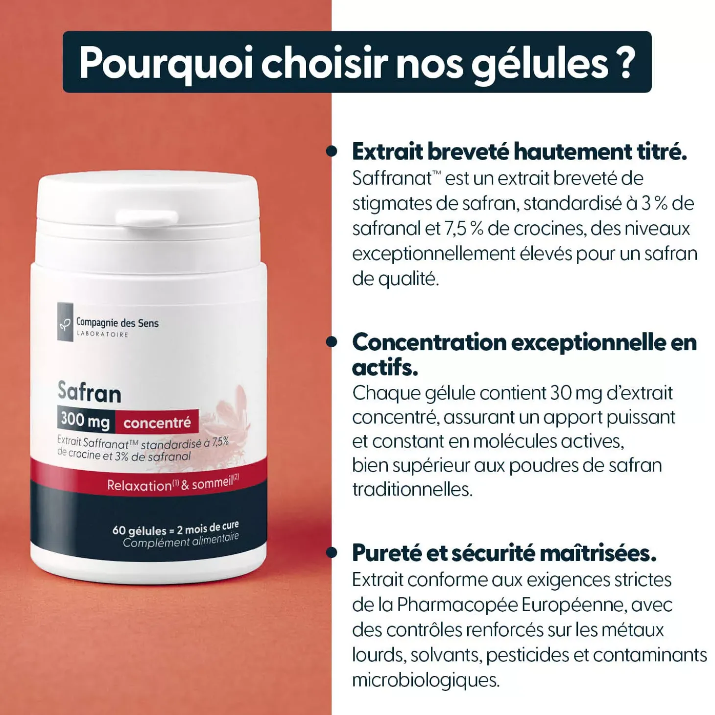 Safran concentré breveté Saffranat®