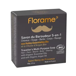 Savon du Baroudeur 5-en-1 bio à l'huile d'Argan