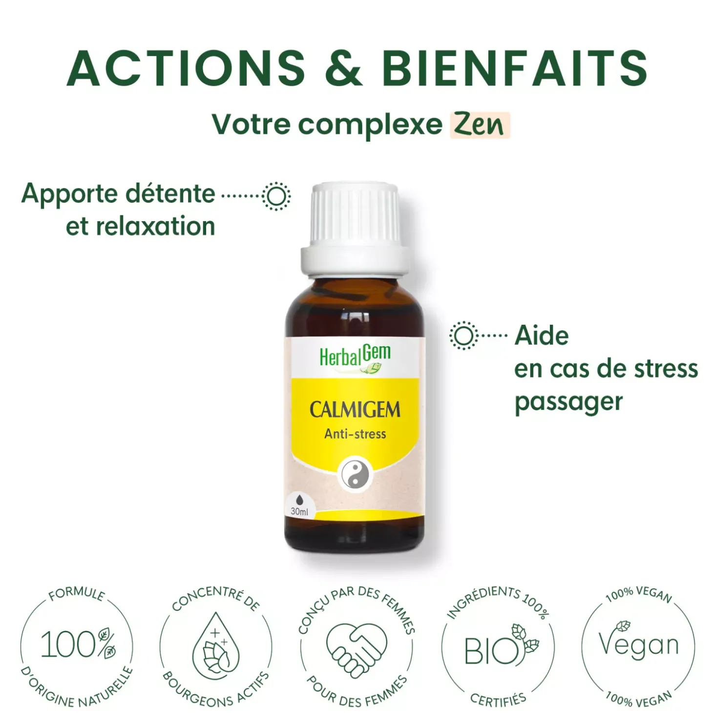 Solution buvable Anti-Stress – Aux Macérats de bourgeons concentrés