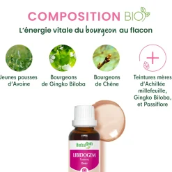 Solution buvable Désir et libido – Aux Macérats de bourgeons concentrés
