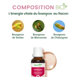 Solution buvable Jambes Lourdes – Aux Macérats de bourgeons concentrés