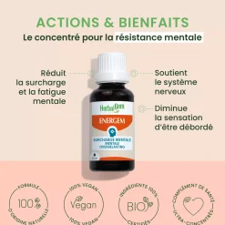 Solution buvable pour la Surcharge Mentale – Aux Macérats de bourgeons concentrés – HerbalGem