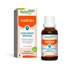 Solution buvable pour la Surcharge Mentale – Aux Macérats de bourgeons concentrés – HerbalGem