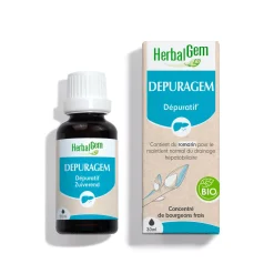 Solution buvable pour le Drainage – Aux Macérats de bourgeons concentrés – HerbalGem