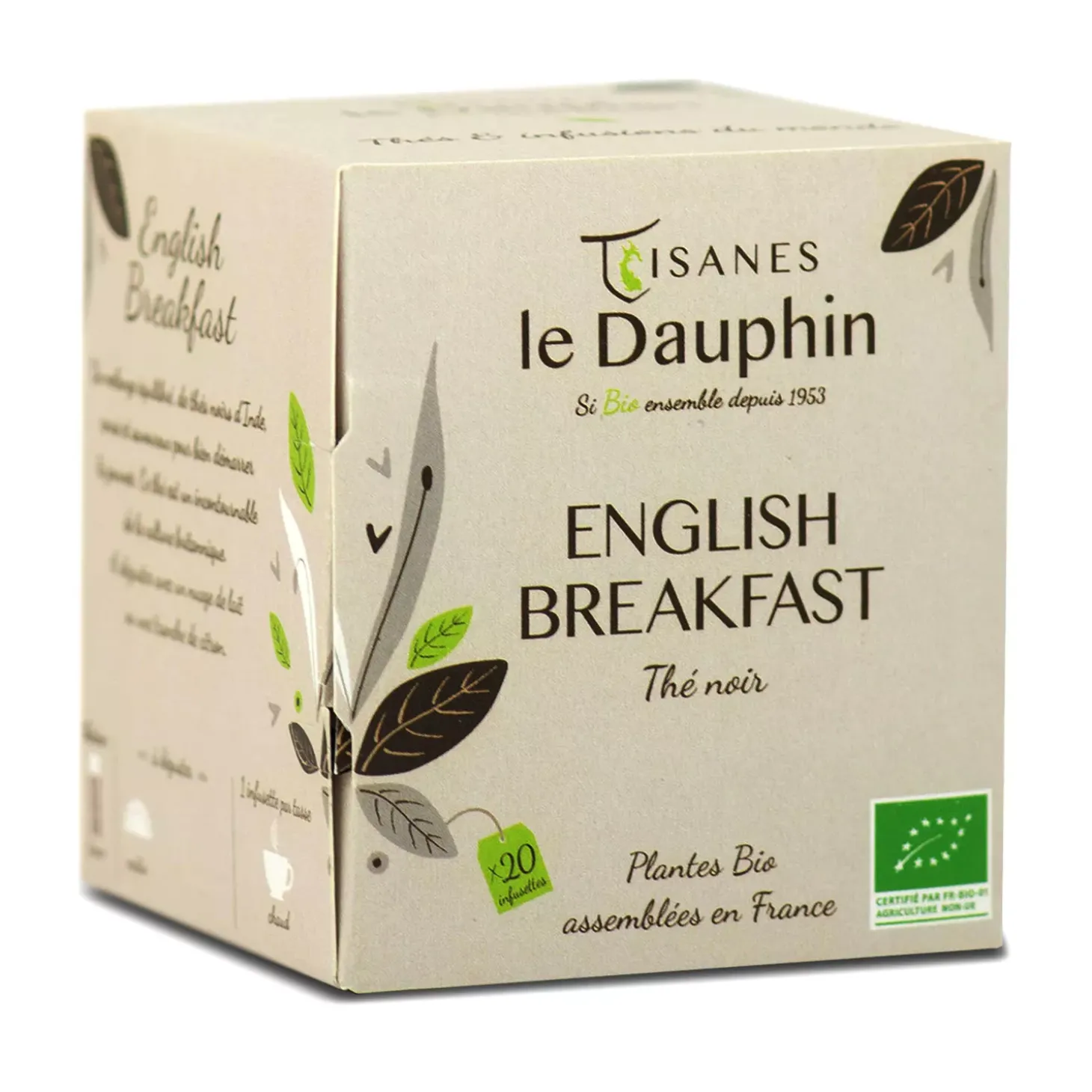 Thé Noir English Breakfast bio en sachets