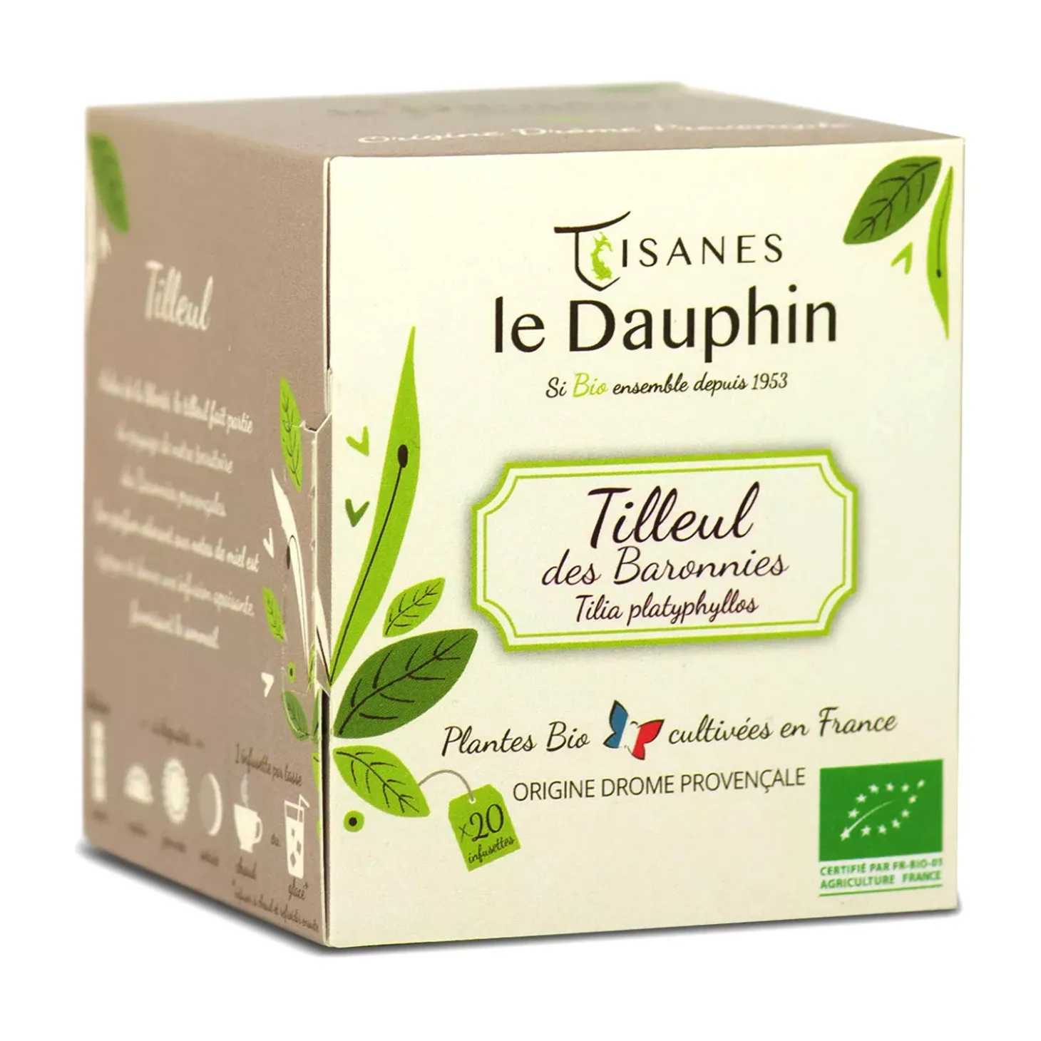 Tilleul des Baronnies bio en sachets