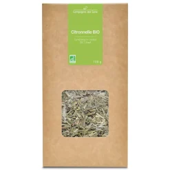 Tisane de Citronnelle bio (Cymbopogon Citratus) – Feuilles coupées en vrac pour infusion
